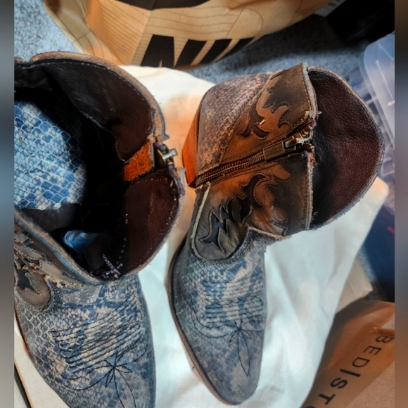 Liberty Snake Skin bootie. Handcrafted bootie that I just  HAD to have! - Picture 4 of 5